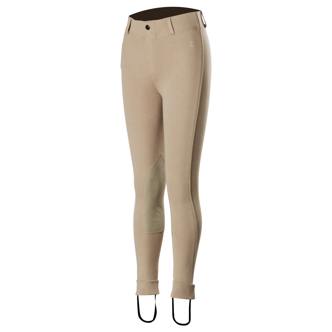 Horze Kids Nora Pull On Knee Patch Jodhpur Breeches image 