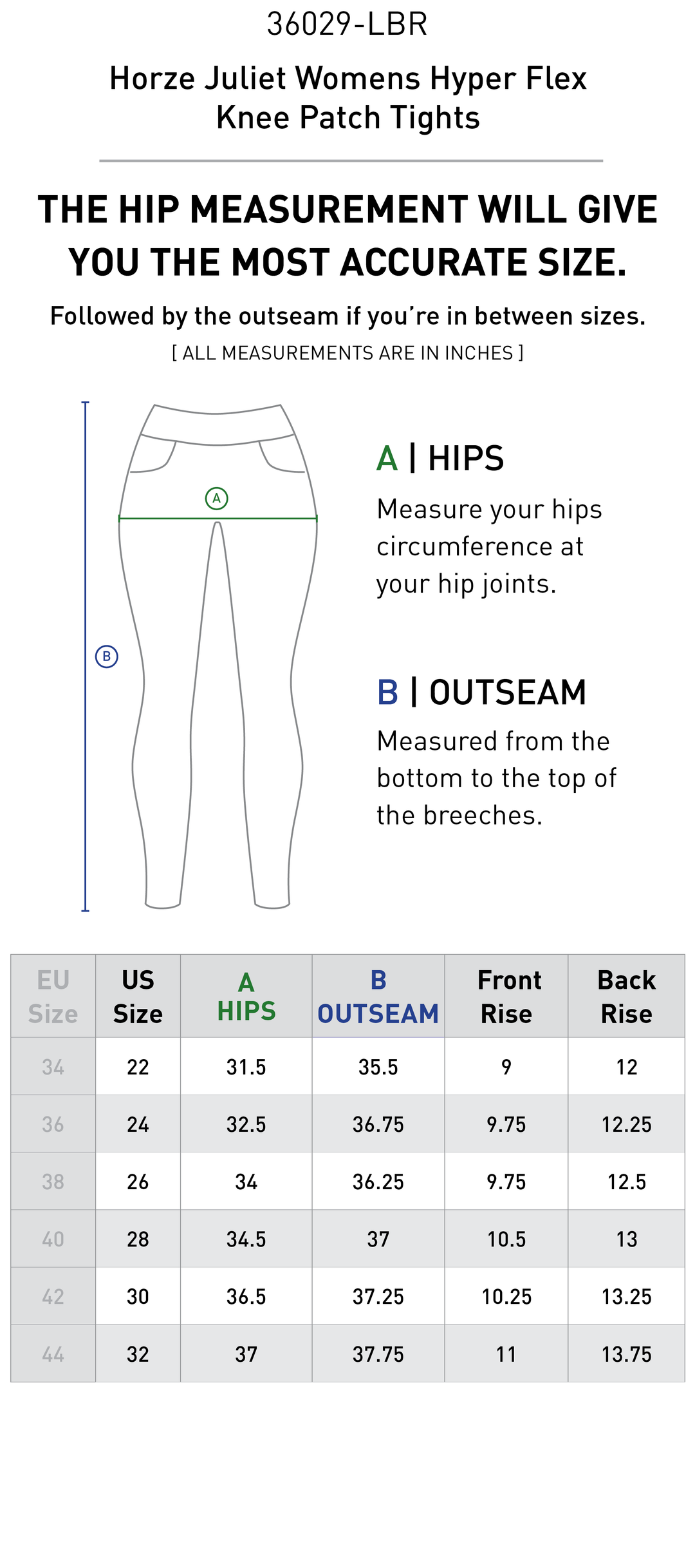 Size chart: Women&