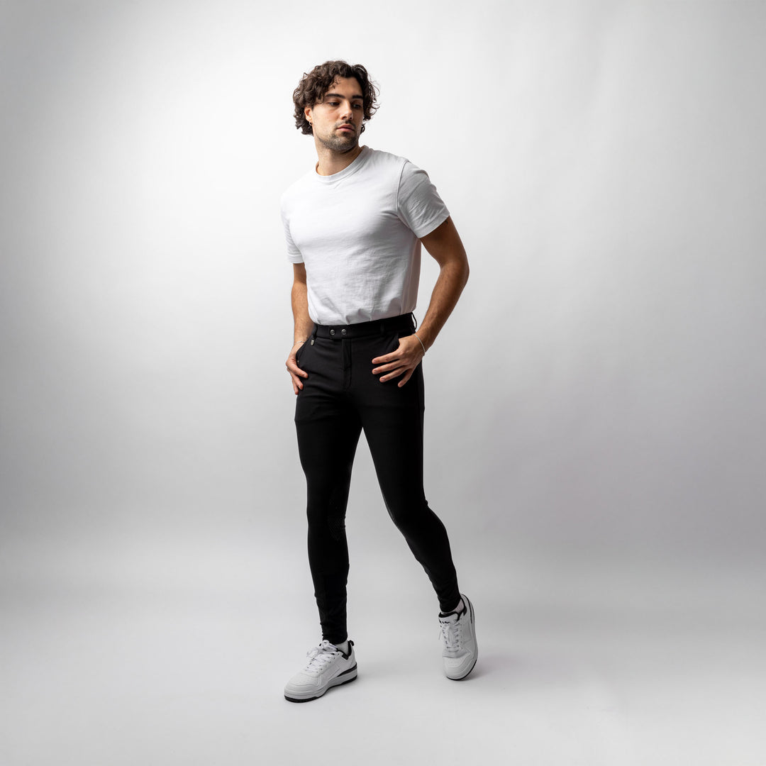 Horze Grand Prix Mens Silicone Knee Patch Breeches image 