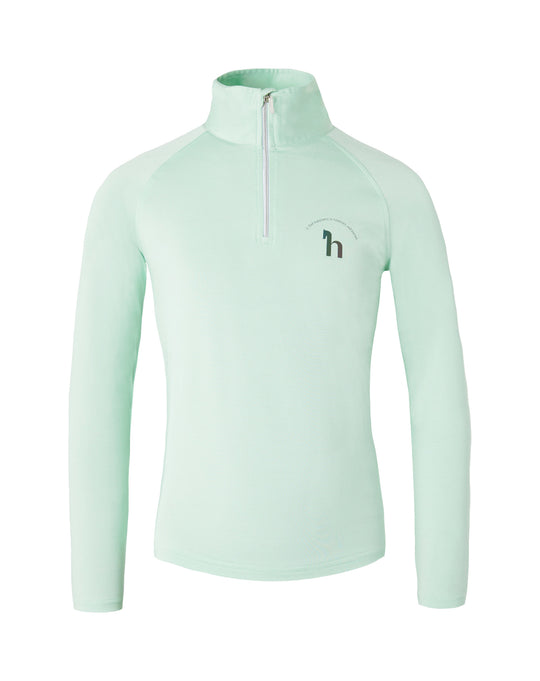 Horze Lola Kids Long Sleeved Half Zip Tec Shirt image 