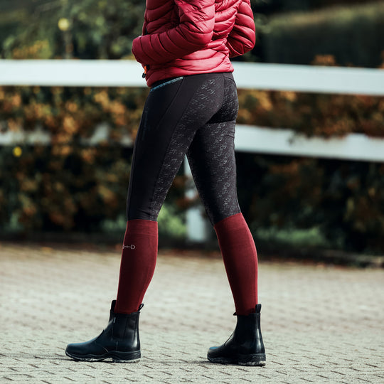 Noel Womens Winter Tights with Black Glitter image 
