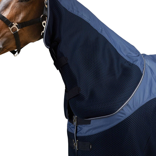 Horze Aircool 3D Mesh and Rain Protection Detachable Neck Turnout image 