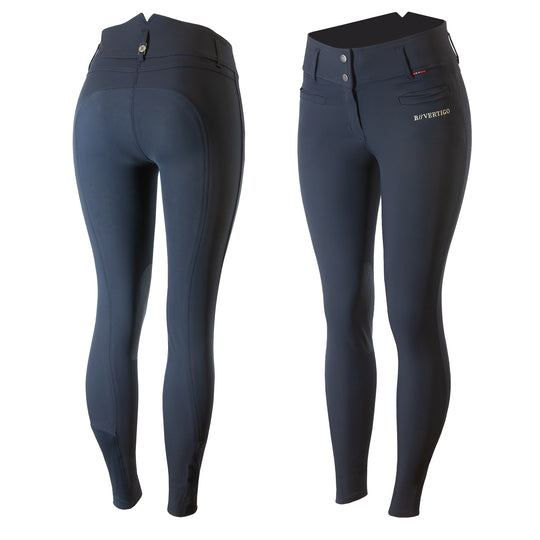 B Vertigo Tiffany Womens High Waist Silicone Knee Patch Breeches image 