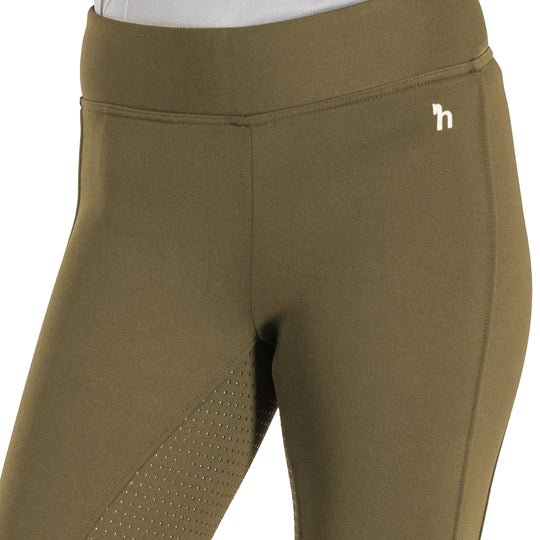 Horze Active Womens Winter Silicone Full Seat Tights w/ Phone Pockets image 