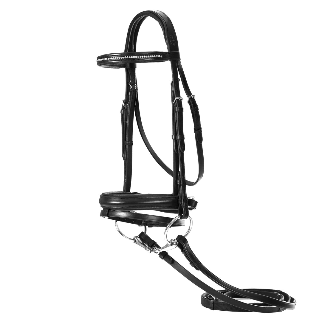 Equinavia Saga Dressage Crank Noseband Bridle & Reins image #1