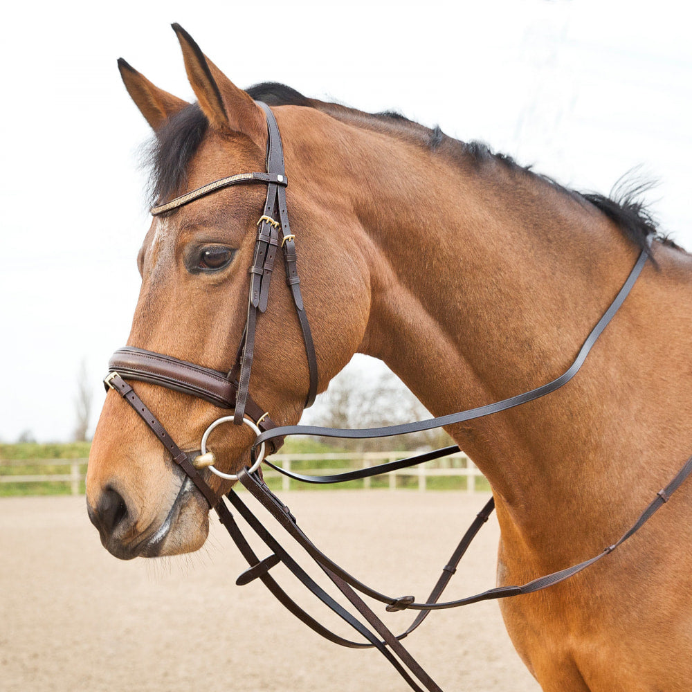 Horze Sparta Leather Draw Reins image 