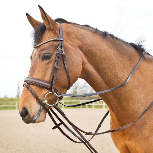 Horze Sparta Leather Draw Reins image 