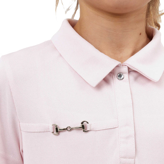 Horze Denise Kids Functional Short Sleeve Polo Shirt image 