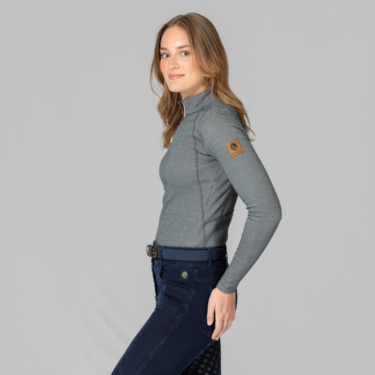 Equinavia Lara Womens Houndstooth Quarter Zip image 