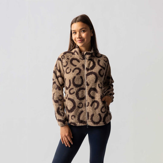 Horze Ariana Womens Teddy Fleece Jacket image 