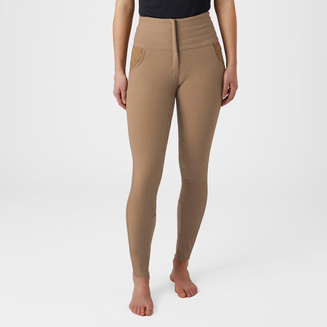 B Vertigo Natalia Womens Sculpting Full Seat Breeches With Lace Detail image 