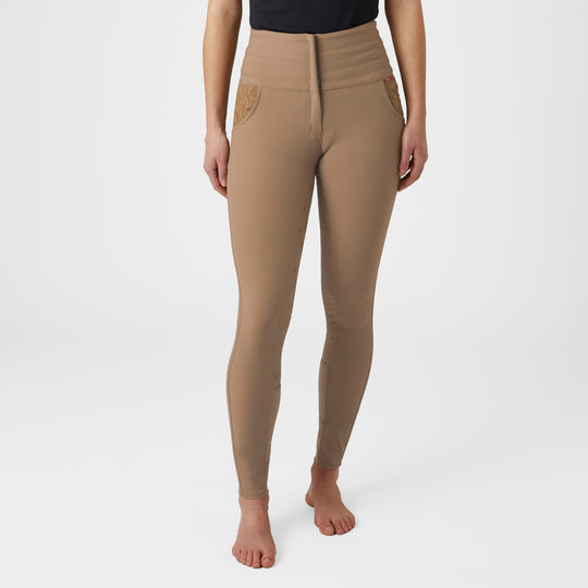 B Vertigo Natalia Womens Sculpting Full Seat Breeches With Lace Detail image 