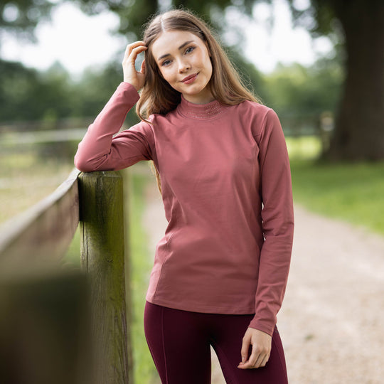 Horze Josephine Womens Long Sleeve Winter Tech Shirt image 