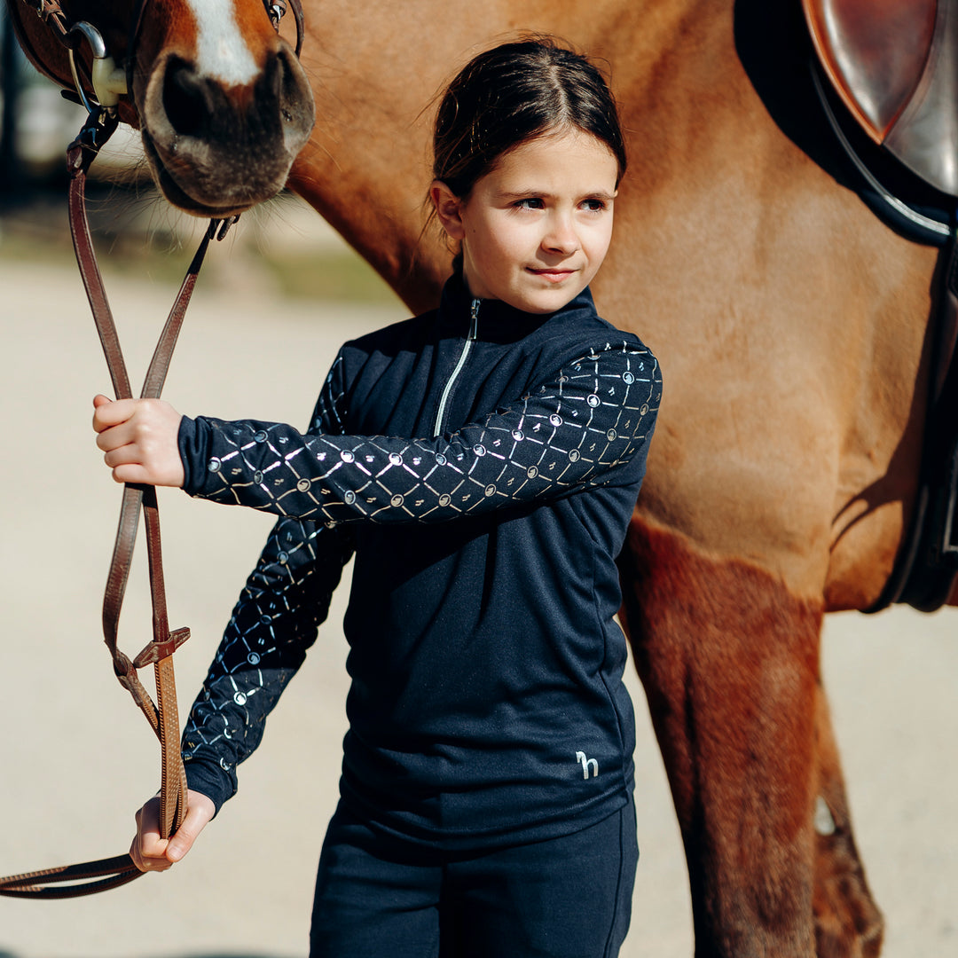 Horze Fia Kids Long Sleeved Training And Show Shirt image 