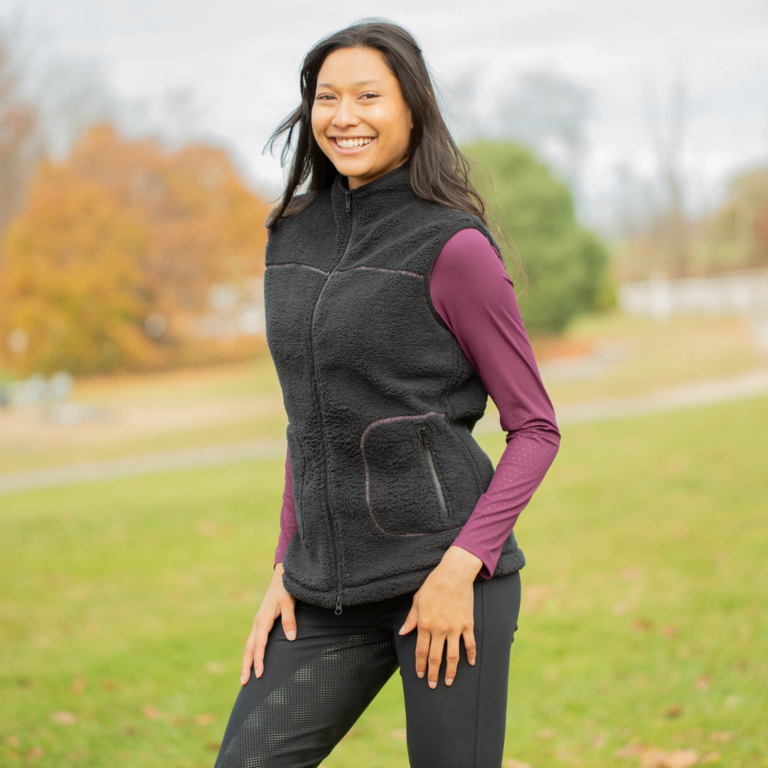 Equinavia Emma Womens Teddy Fleece Vest image 
