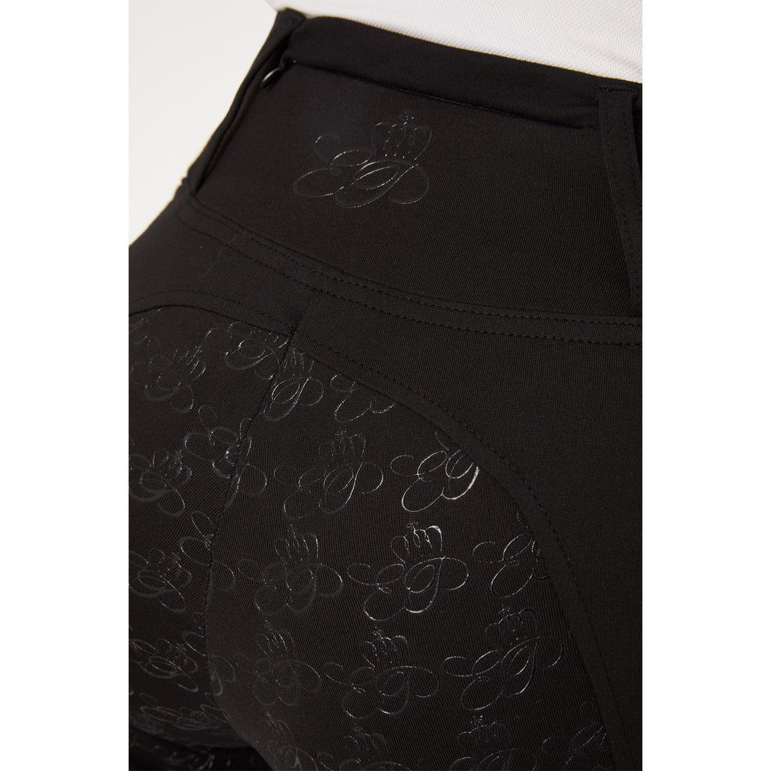 Horze Rosie Womens Full Seat Tights with Rose Gold Zippers image 