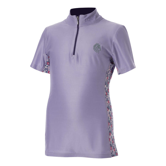 Equinavia Lena Kids Short Sleeve Quarter Zip Shirt image 