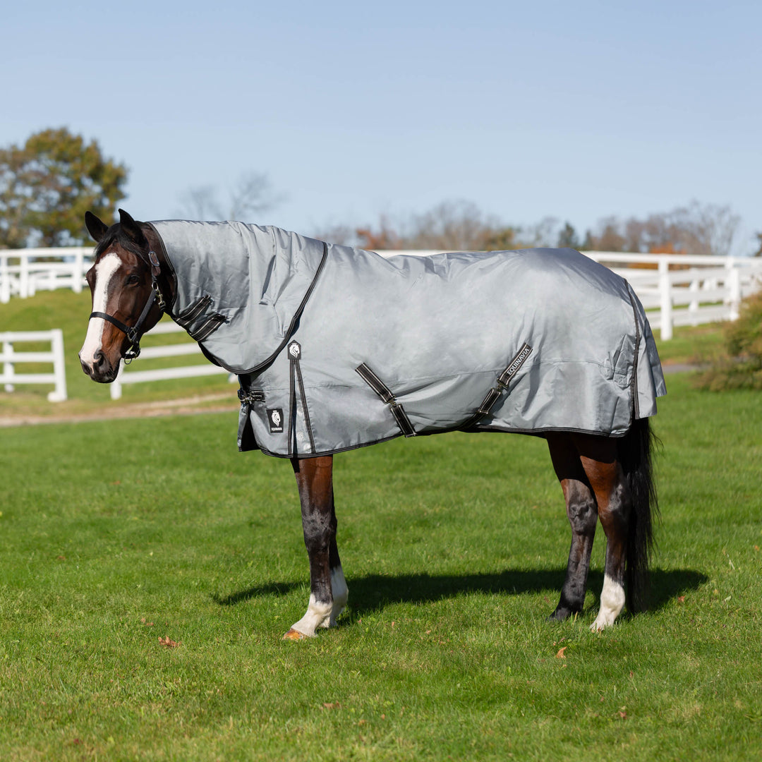 Equinavia Thunder 360 Detachable Neck Mid Weight Turnout Blanket 200g image 