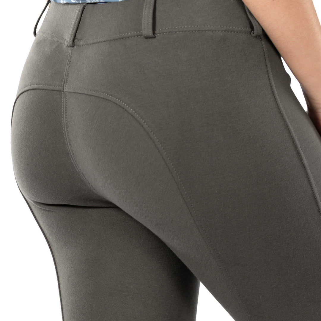 Horze Ella Womens Pull-On Knee Patch Breeches image 