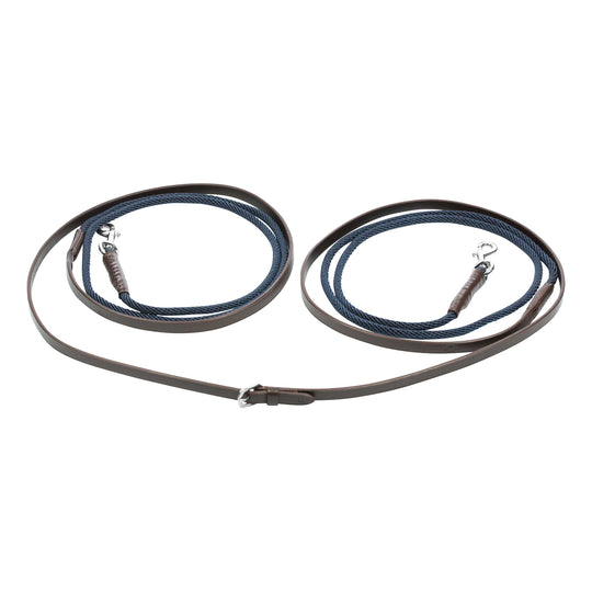 Equinavia Saga Leather Rope Front Draw Reins image 