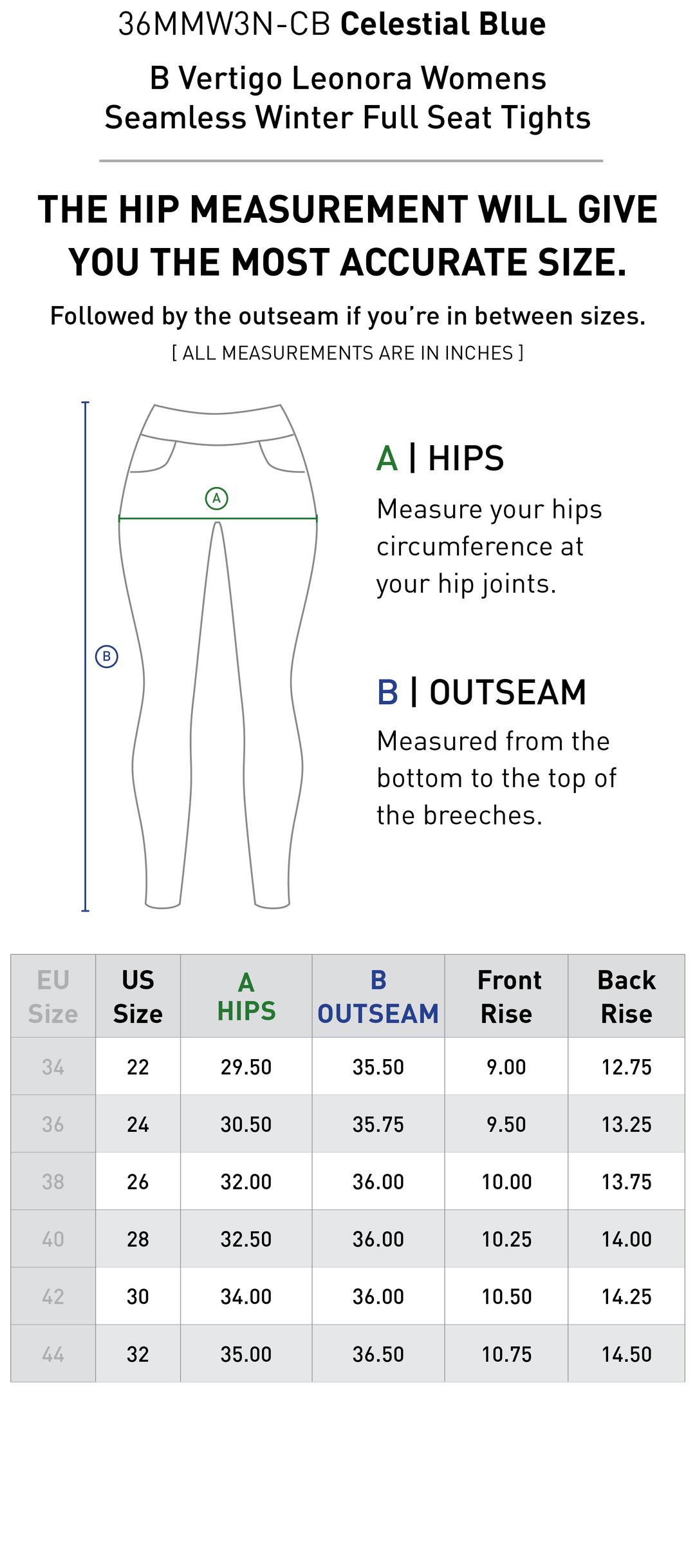 Size chart: Women&