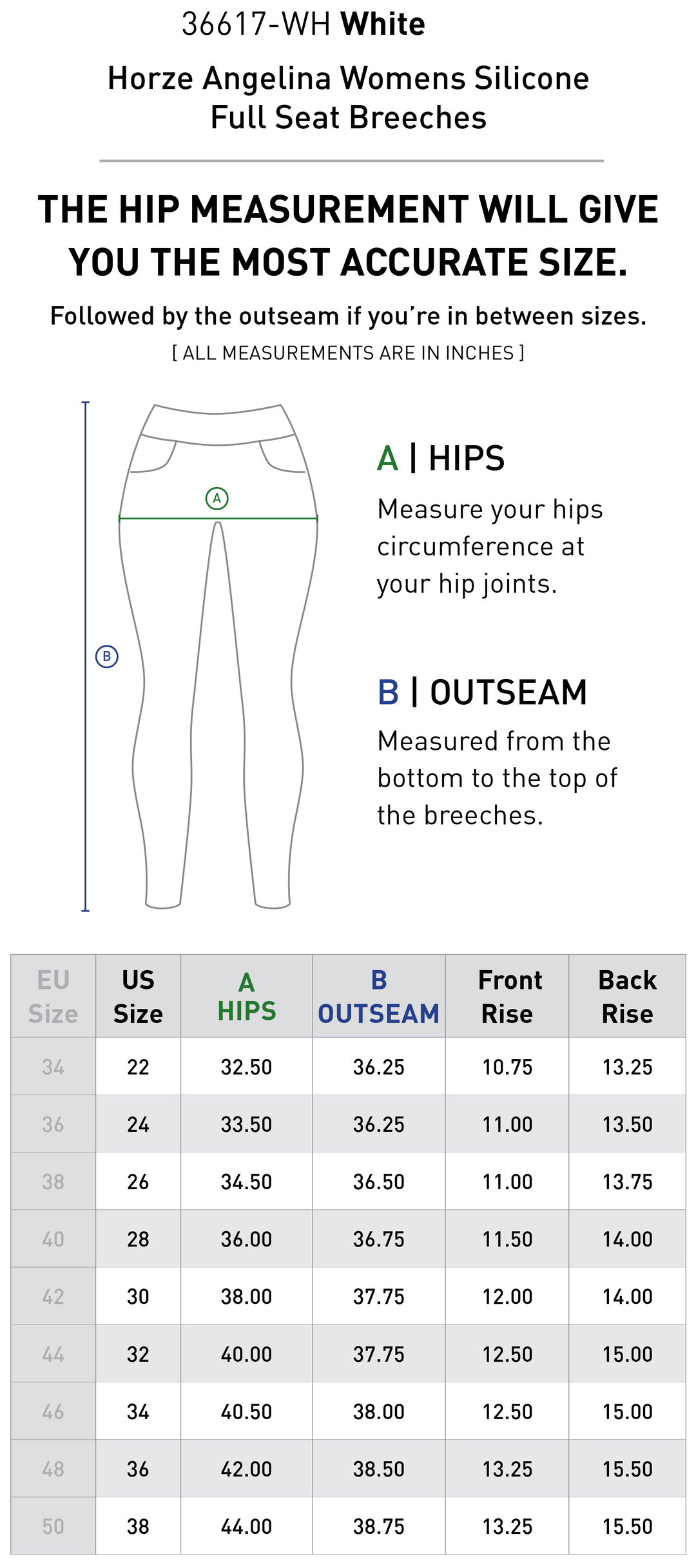 Size chart: Women&