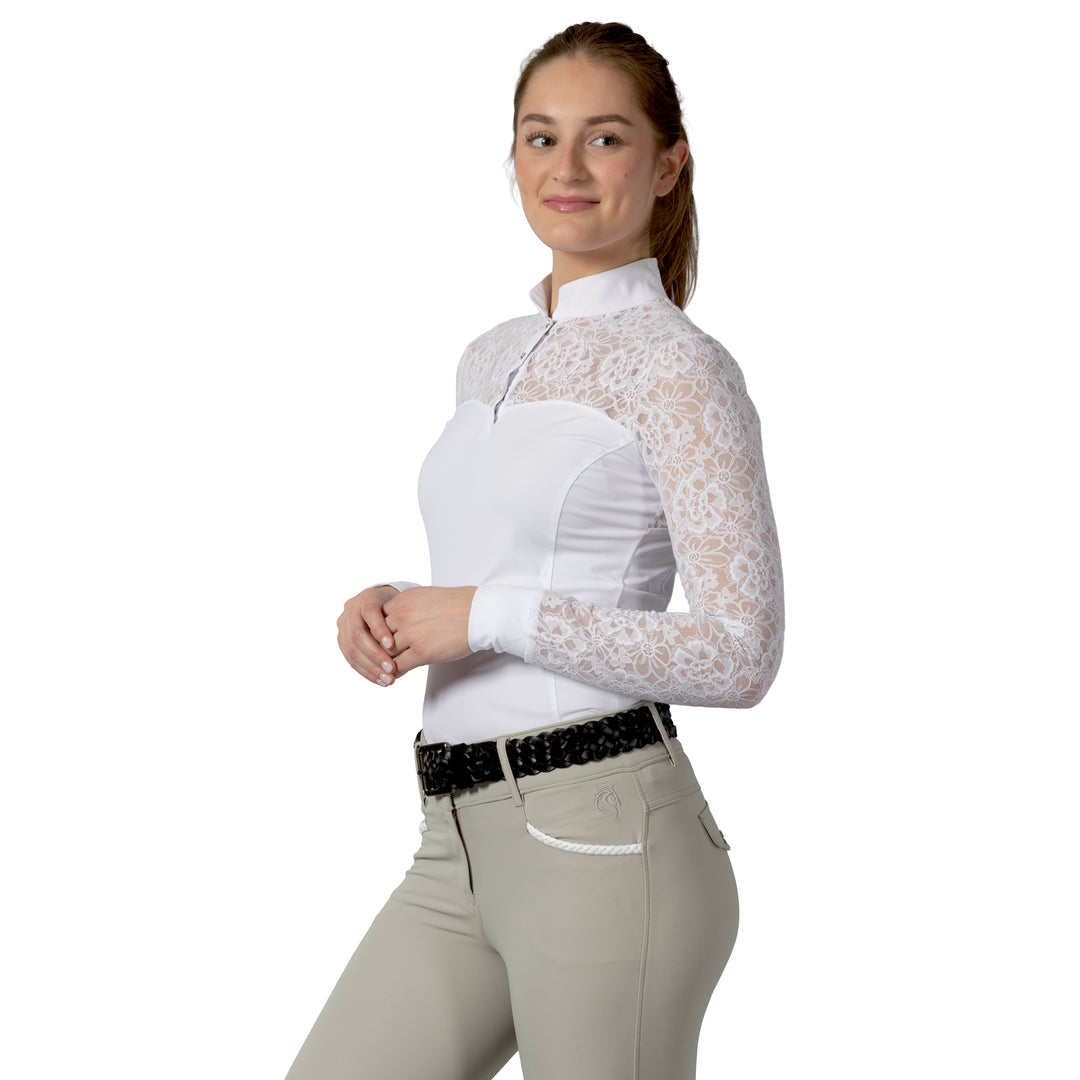 Equinavia Lisa Womens Lace Long Sleeve Show Shirt image 