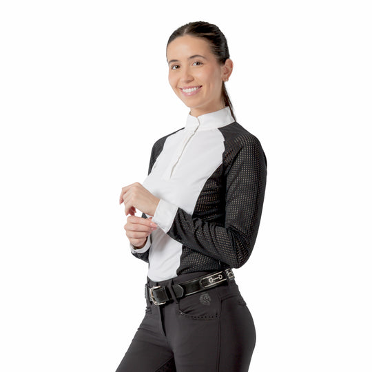 Equinavia Sara Womens Perforated Long Sleeved Show Shirt image 