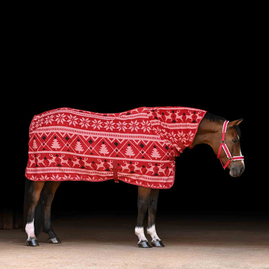 Horze Santa Christmas Fleece High Neck Cooler image 