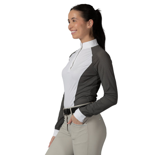 Equinavia Sara Womens Perforated Long Sleeved Show Shirt image 