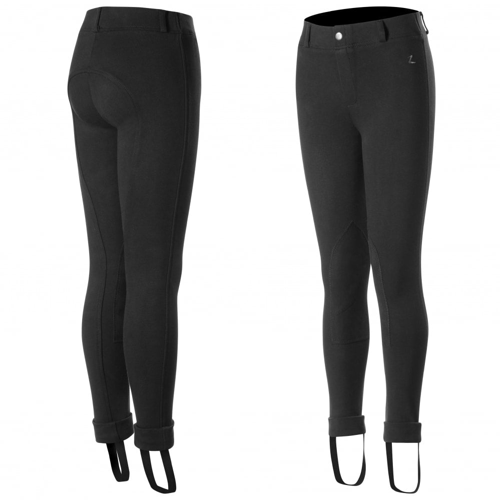 Horze Kids Nora Pull On Knee Patch Jodhpur Breeches image #1