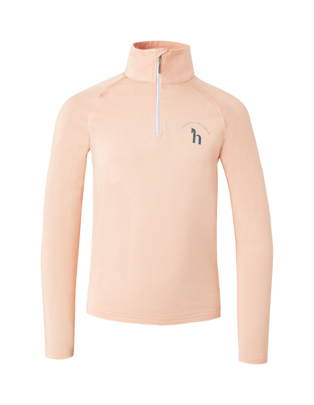 Horze Lola Kids Long Sleeved Half Zip Tec Shirt image 