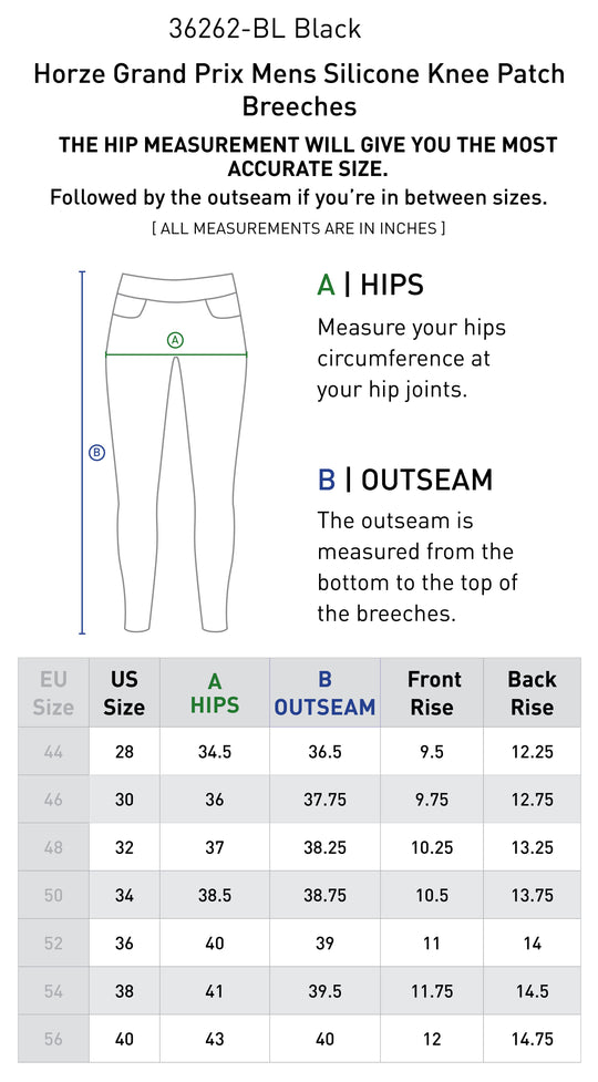 Size chart: Men&