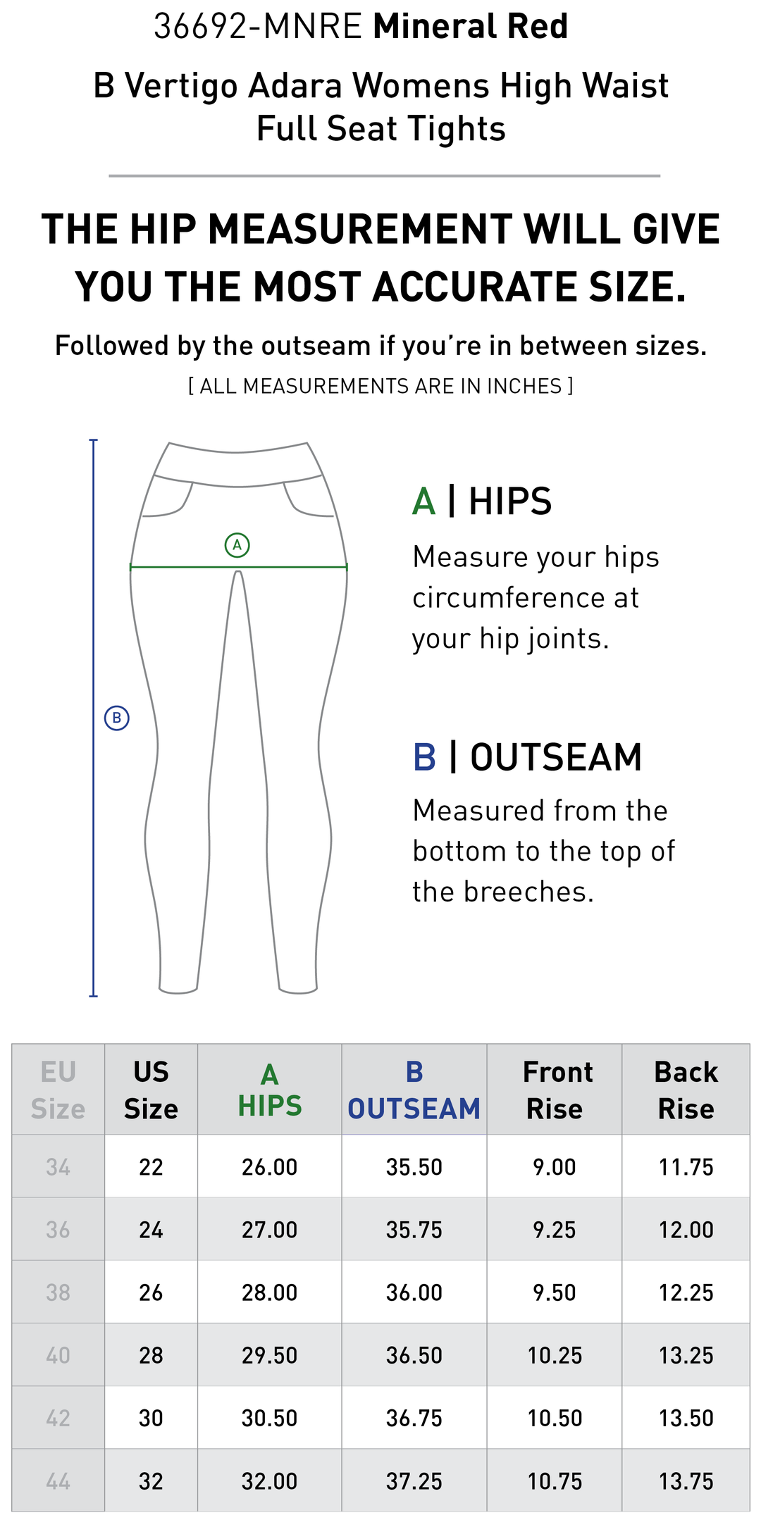 Size chart: Women&