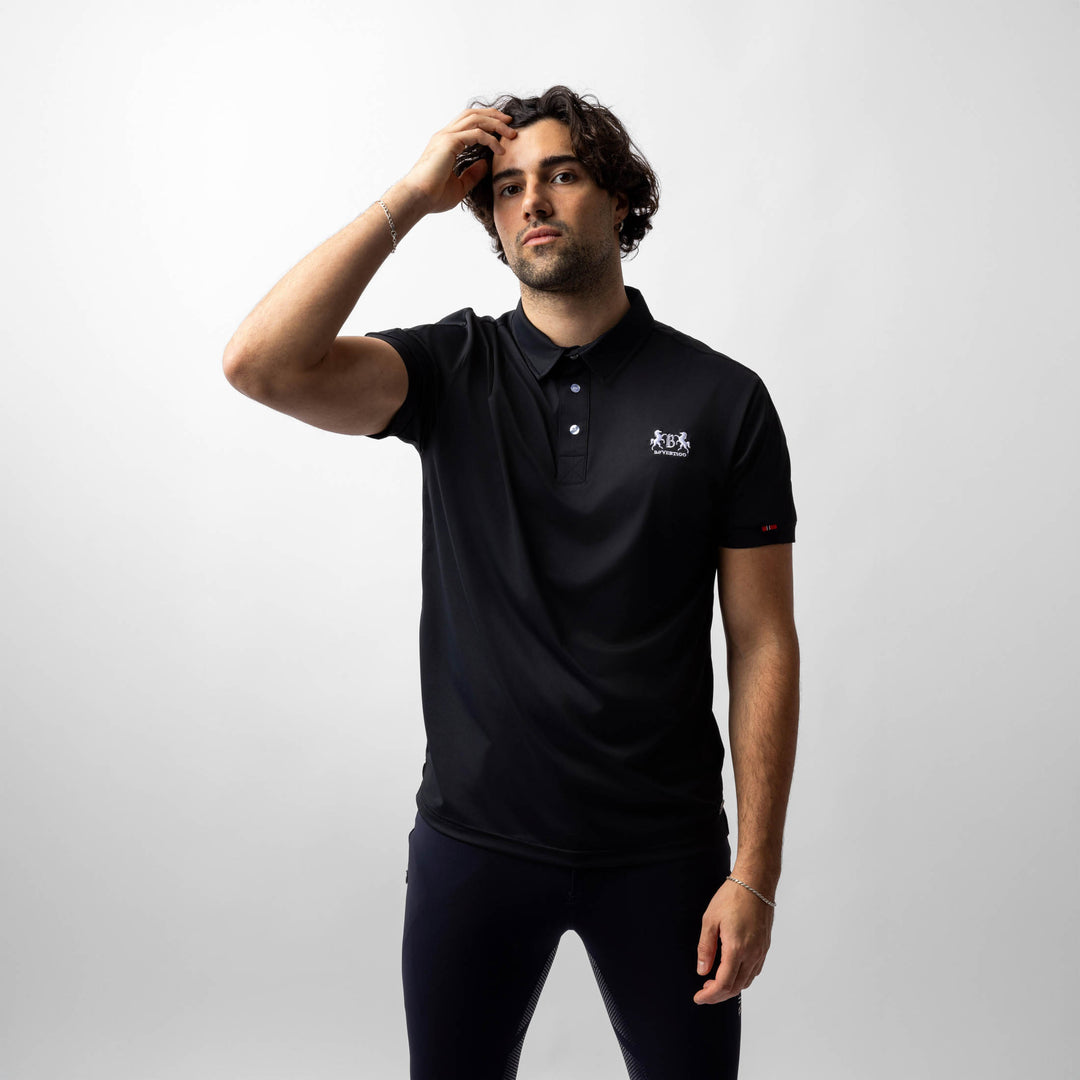 B Vertigo Flynn Mens Technical Polo Shirt image 