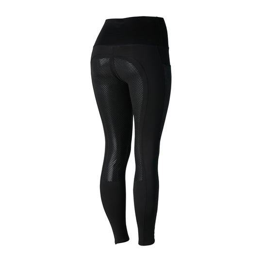 Horze Ramona Womens Reflective High Waist Winter Riding Tights image 