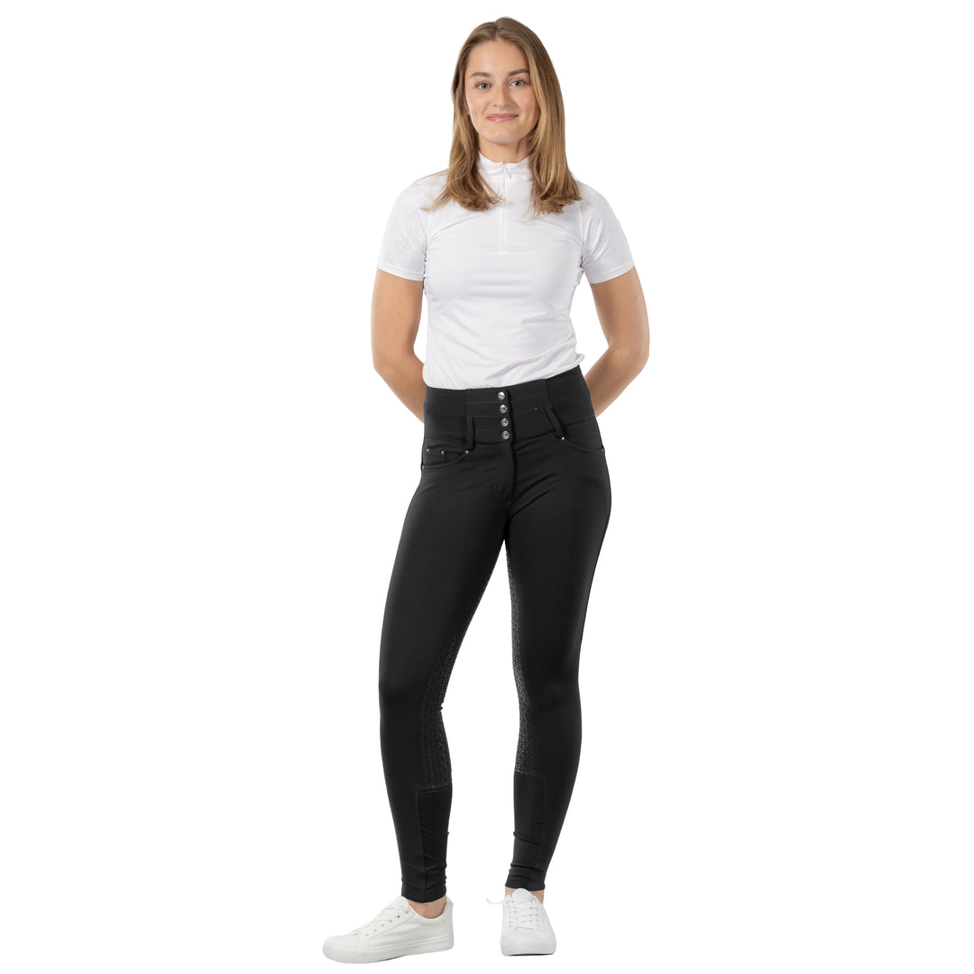Horze Tara Womens High Waist Silicone Full Seat Breeches image 