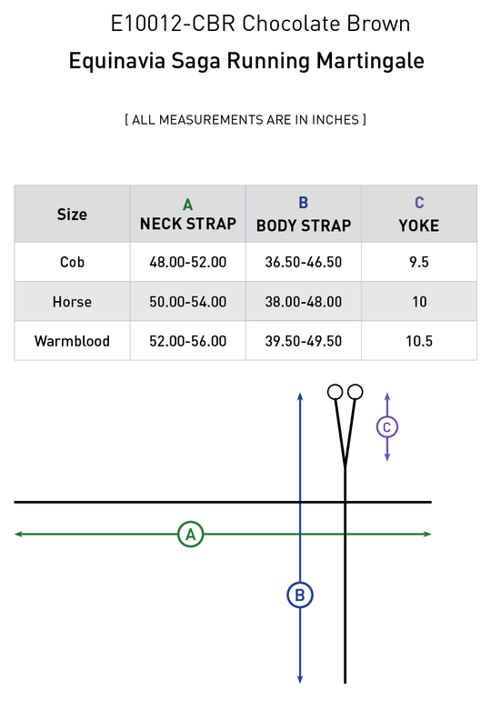 Size chart: Martingales