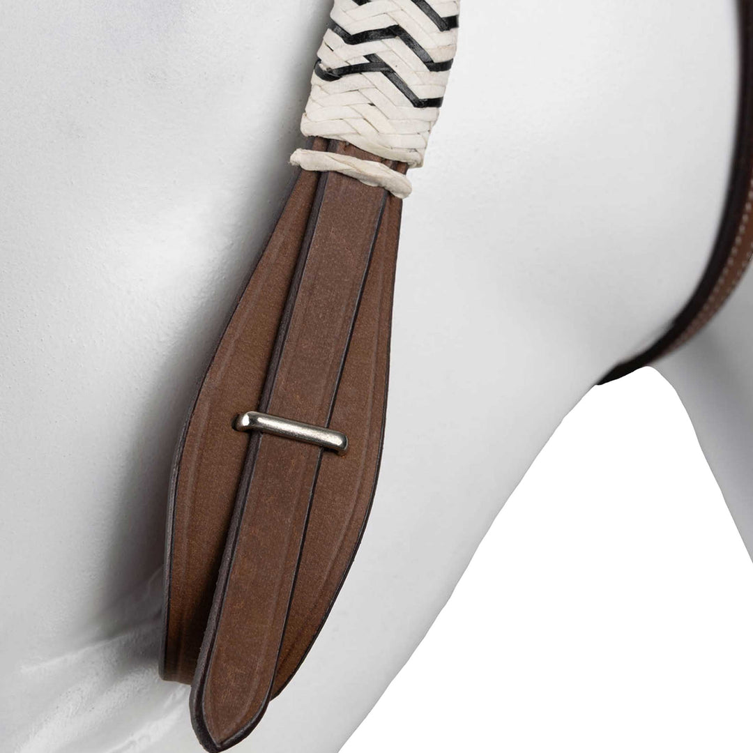 Horze Western Single Ear Rawhide Headstall image 