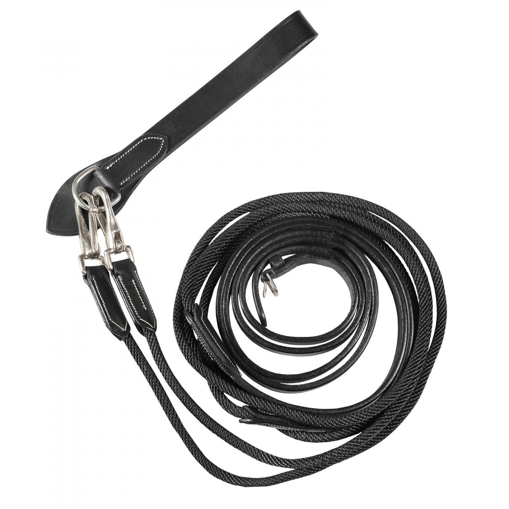 Horze Sparta Nylon/Leather Draw Reins image #1