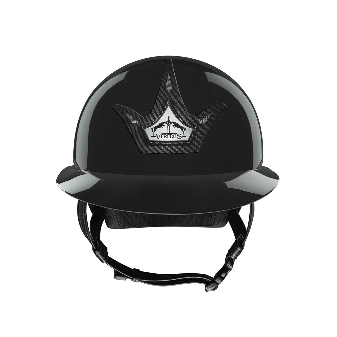 Veredus Vita Carbon GST Glossy Riding Helmet with Wide Visor image 