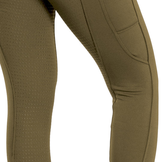Horze Active Womens Winter Silicone Full Seat Tights w/ Phone Pockets image 
