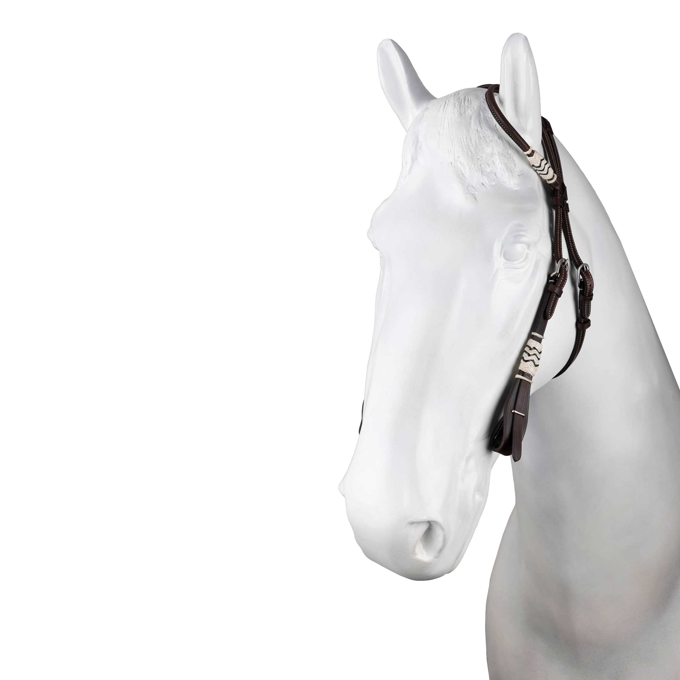 Horze Western Single Ear Rawhide Headstall image #1