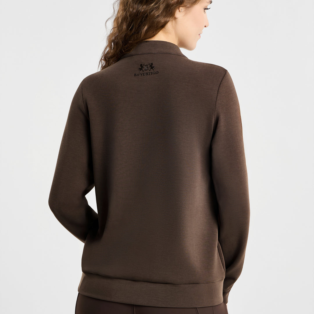 B Vertigo Kareina Womens Ultra Soft Half Zip Sweater image 