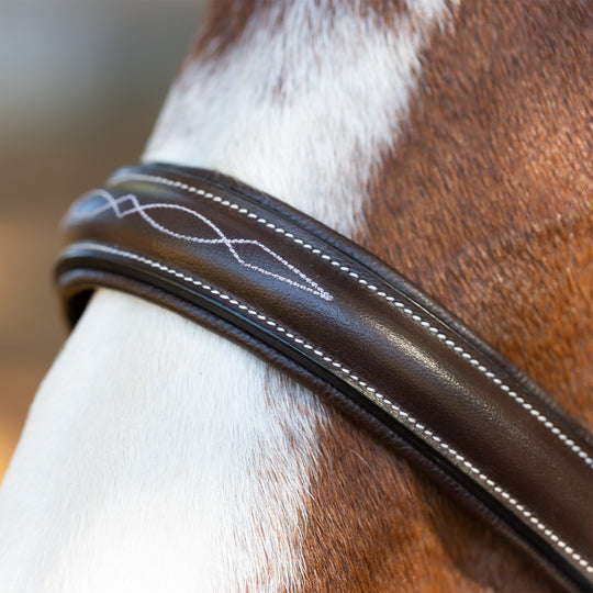 Equinavia Saga Wide Noseband Hunter Bridle with Reins image 