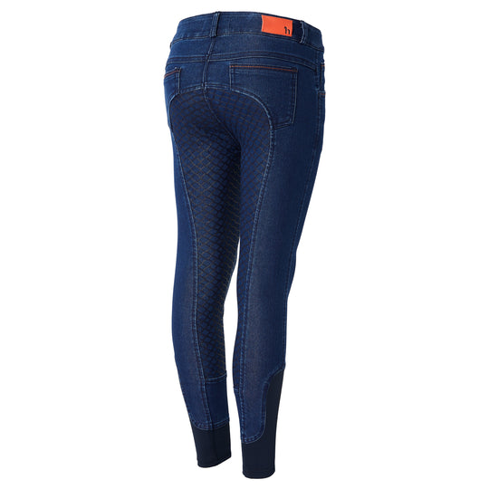Horze Allison JR Kids Denim Breeches image 
