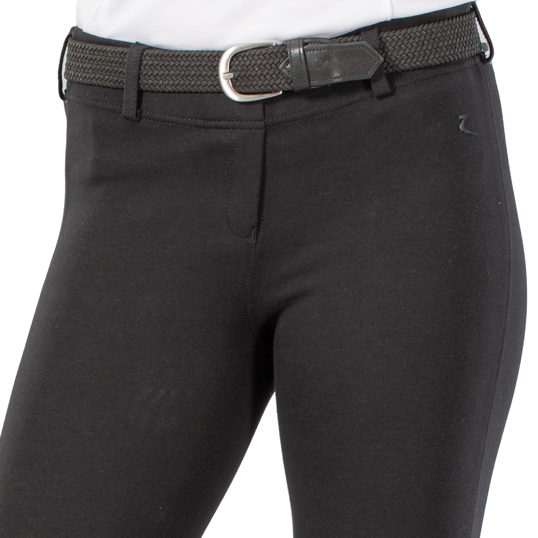 Horze Ella Womens Pull-On Knee Patch Breeches image 