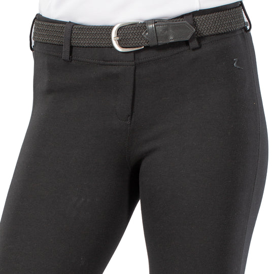 Horze Ella Womens Pull-On Knee Patch Breeches image 
