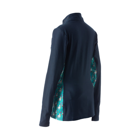Equinavia Lena Kids Long Sleeve Quarter Zip Shirt image 