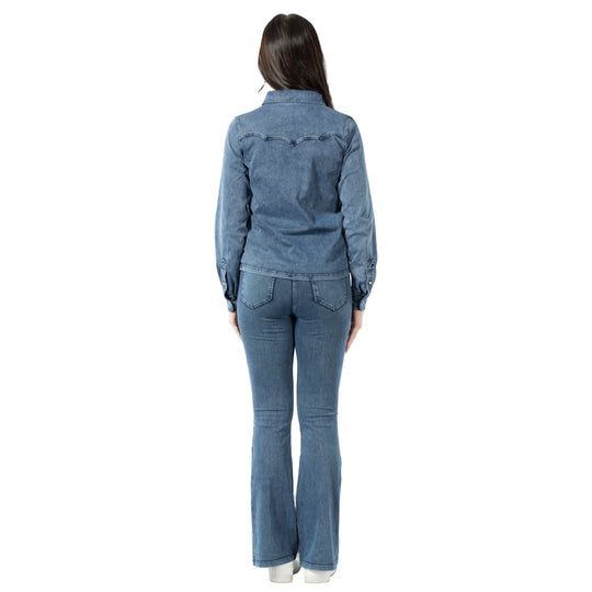 Horze Ulrika Womens Western Stretch Shirt image 